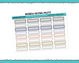 Rainbow Quarter Box Reminder Planner Stickers for any Planner or Insert - Adorably Amy Designs