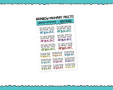 Rainbow or Black Don't Raise Your Voice, Improve Your Argument Typography Planner Stickers for any Planner or Insert