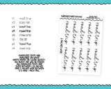 Foiled Oversized Text - Road Trip Large Text Planner Stickers