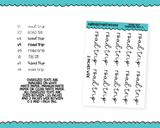 Oversized Text - Road Trip Large Text Planner Stickers