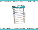 Rainbow Shipment or Package Tracker Quarter Box Reminder Tracker Stickers for any Planner or Insert