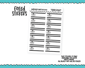 Foiled Shipment or Package Reminder Tracker Boxes Planner Stickers for any Planner or Insert