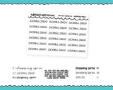 Foiled Tiny Text Series - Shopping Spree Checklist Size Planner Stickers for any Planner or Insert