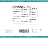 Foiled Tiny Text Series - Sleepover Checklist Size Planner Stickers for any Planner or Insert