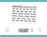 Foiled Tiny Text Series - Specials Sampler Checklist Size Planner Stickers for any Planner or Insert