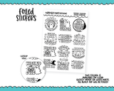 Foiled Spooky Season Sampler Planner Stickers for any Planner or Insert