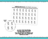 Foiled Tiny Icon Series - Spray Bottles Tiny Size Planner Stickers for any Planner or Insert