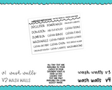 Foiled Tiny Text Series - Spring Cleaning Sampler Checklist Size Planner Stickers for any Planner or Insert