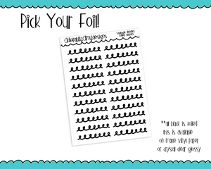 Foiled Squiggles Dividers Planner Stickers for any Planner or Insert - Adorably Amy Designs