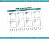 Rainbow Star Full Boxes Standard Size Stickers for any Planner or Insert