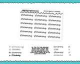 Foiled Tiny Text Series - Streaming Checklist Size Planner Stickers for any Planner or Insert