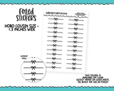Foiled Hobo Cousin String Bow Dividers/Headers Planner Stickers for Hobo Cousin or any Planner or Insert