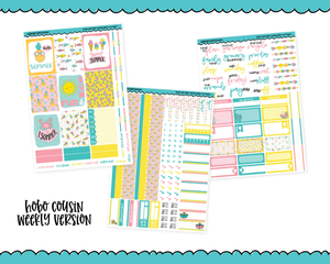 Hobonichi Cousin Weekly Sun & Fun Planner Sticker Kit for Hobo Cousin or Similar Planners