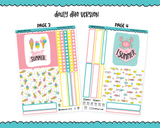 Daily Duo Sun & Fun Summer Themed Weekly Planner Sticker Kit for Daily Duo Planner