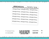 Foiled Tiny Text Series - Sunscreen Checklist Size Planner Stickers for any Planner or Insert