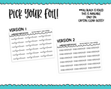Foiled Tiny Text Series - Early Release Checklist Size Planner Stickers for any Planner or Insert