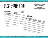 Foiled Tiny Text Series - Organize Stickers Checklist Size Planner Stickers for any Planner or Insert