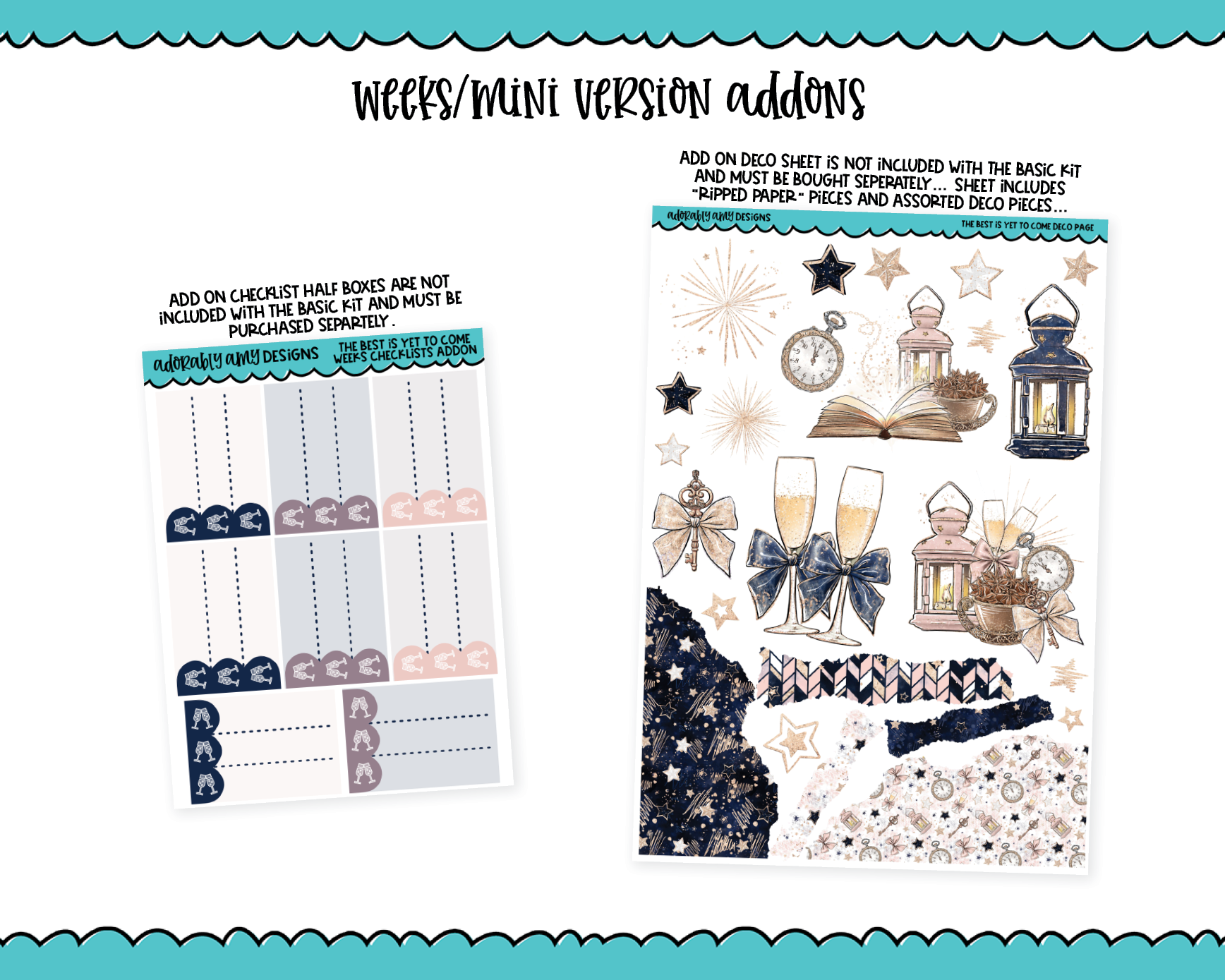 Journaling Kit The Best is Yet to Come New Year's Themed Planner Stick –  Adorably Amy Designs