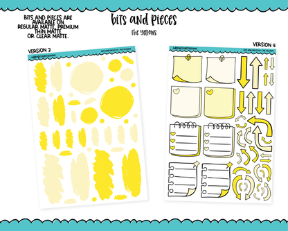 Bits & Pieces V3 & V4- Fun Kit Addons for Any Planner in 13 different Color Schemes
