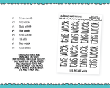 Foiled Oversized Text - This Week Large Text Planner Stickers