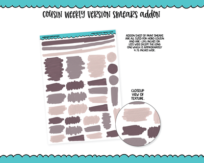 Hobonichi Cousin Weekly Warm and Fuzzy Pastel Winter Themed Planner Sticker Kit for Hobo Cousin or Similar Planners