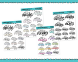 Rainbow or Black Well This Fucking Sucks Snarky Typography Planner Stickers for any Planner or Insert