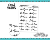 Foiled What ever. Snarky Decorative Typography Planner Stickers for any Planner or Insert