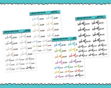 Rainbow or Black What ever. Snarky Typography Planner Stickers for any Planner or Insert