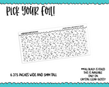 Foiled Winter Snow Dots MM OR 10 MM Clear Overlay Planner Sticker Strips for any Planner or Insert