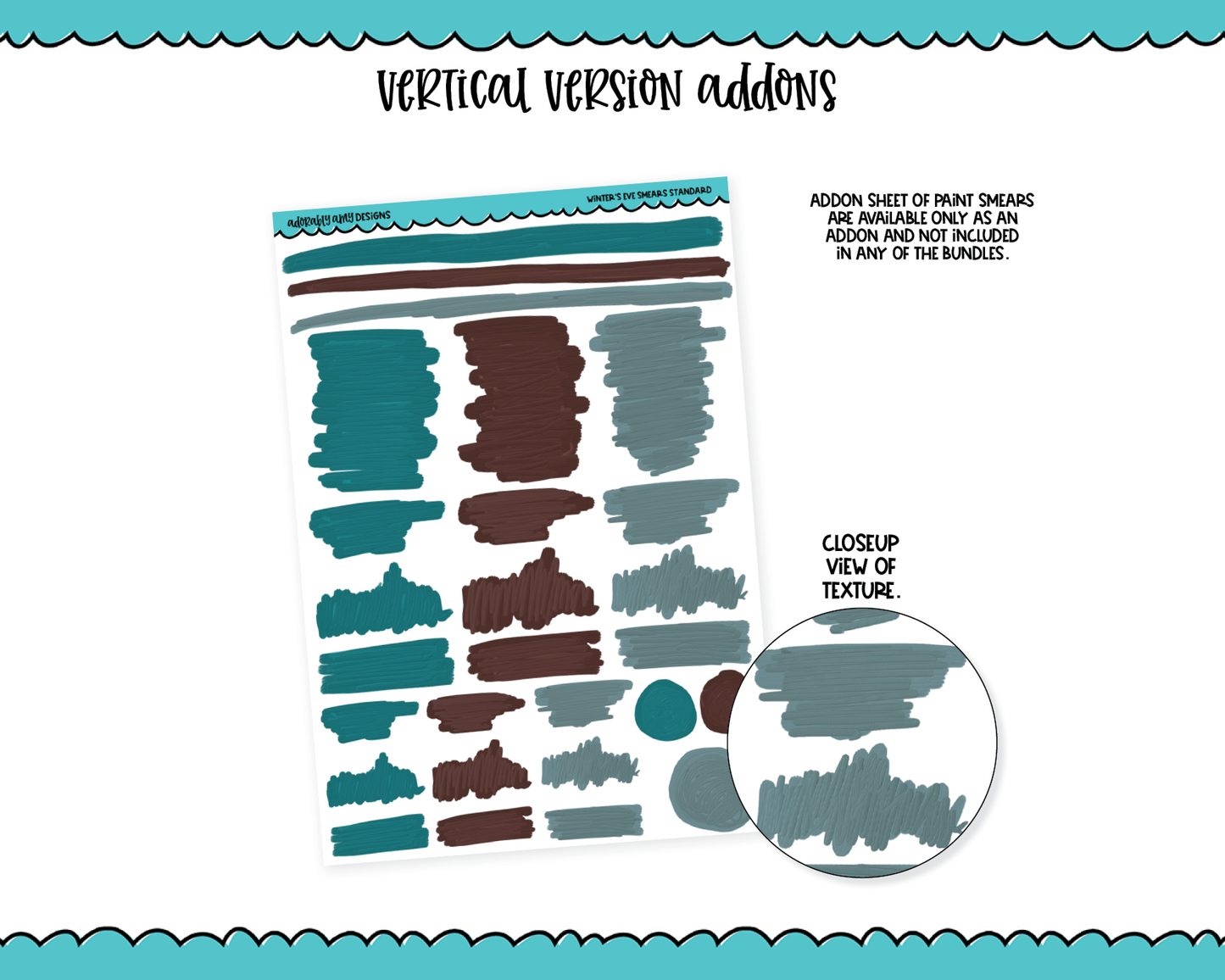 Vertical Winter's Eve Winter Animal Themed Planner Sticker Kit for Vertical Standard Size Planners or Inserts