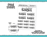 Foiled Snarky You Control Your Thoughts Typography Planner Stickers for any Planner or Insert