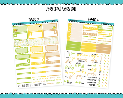 Vertical Zest for Life Planner Sticker Kit for Vertical Standard Size Planners or Inserts