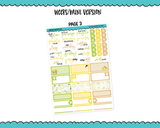 Mini B6/Weeks Zest for Life Weekly Planner Sticker Kit sized for ANY Vertical Insert