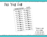 Foiled Flower Dividers or Headers Planner Stickers for any Planner or Insert - Adorably Amy Designs