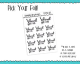 Foiled Hand Lettered Shovel This Typography Planner Stickers for any Planner or Insert - Adorably Amy Designs