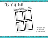 Foiled Clipboard Checklist Planner Stickers for any Planner or Insert - Adorably Amy Designs