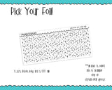 Foiled Small Clovers 5 MM OR 10 MM Clear Overlay Planner Sticker Strips for any Planner or Insert - Adorably Amy Designs