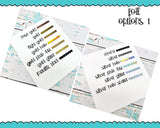 Foiled Triangle Headers or Dividers Planner Stickers for any Planner or Insert