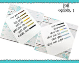 Foiled Doodled Girls Night Sampler Planner Stickers for any Planner or Insert