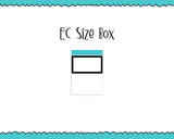 Foiled Plain Square Shape Half Box Planner Stickers for any Planner or Insert - Adorably Amy Designs