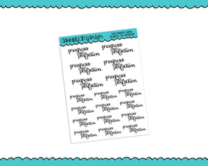 Hand Lettered Progress not Perfection Self Love Planner Stickers for any Planner or Insert - Adorably Amy Designs