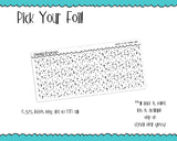 Foiled Small Clovers 5 MM OR 10 MM Clear Overlay Planner Sticker Strips for any Planner or Insert - Adorably Amy Designs