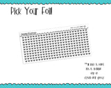 Foiled Bows V3 5 MM OR 10 MM Clear Overlay Planner Sticker Strips for any Planner or Insert - Adorably Amy Designs