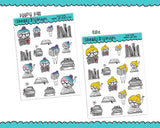 Planner Girls Character Stickers Book Lover Reading Planner Stickers for any Planner or Insert - Adorably Amy Designs